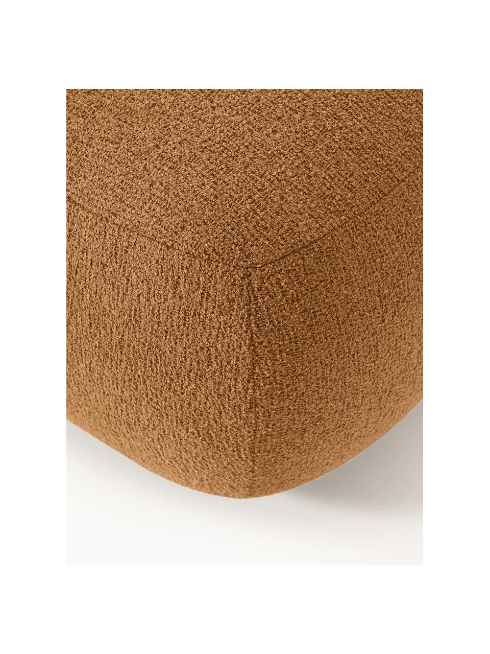 Bouclé podnožka Sofia, Světle hnědá, Š 99 cm, H 78 cm