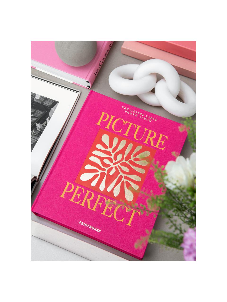 Fotoalbum Picture Perfect, Odtiene zlatej, vínovočervená, Š 33 x V 27 cm