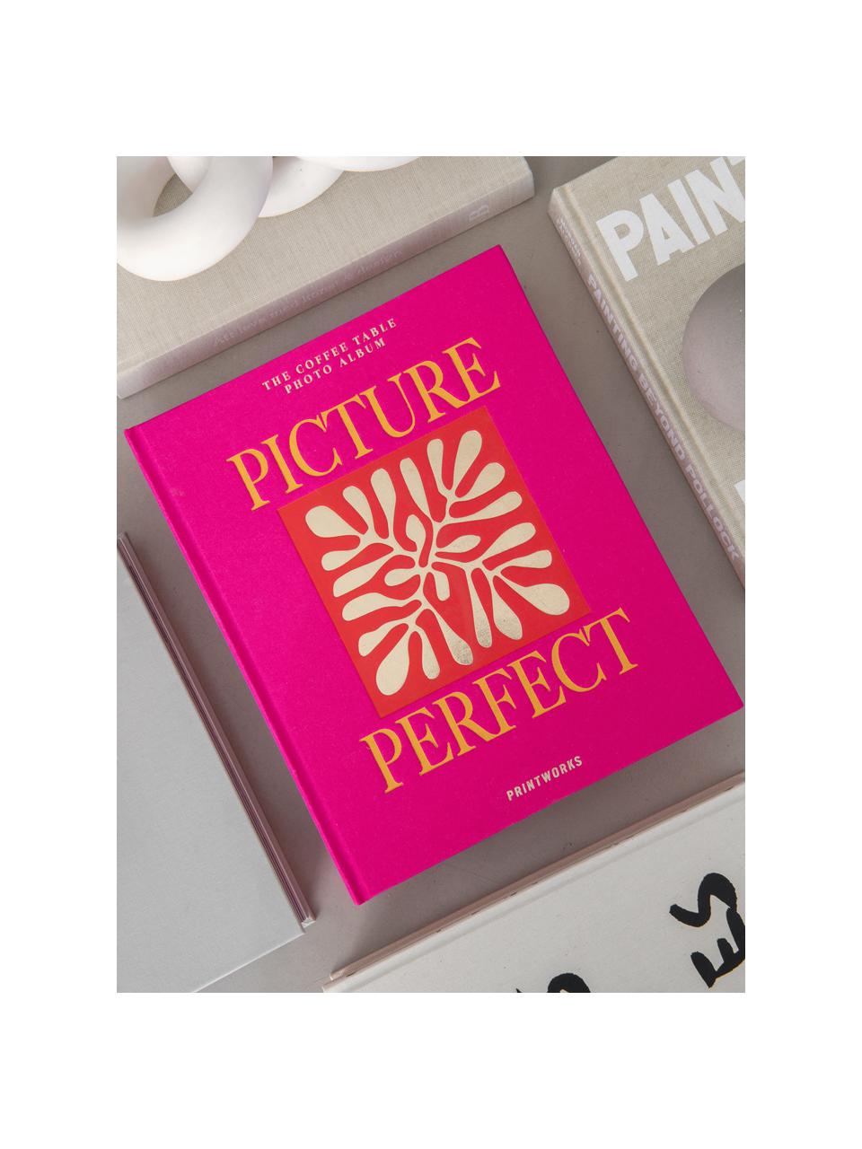 Fotoalbum Picture Perfect, Odtiene zlatej, vínovočervená, Š 33 x V 27 cm