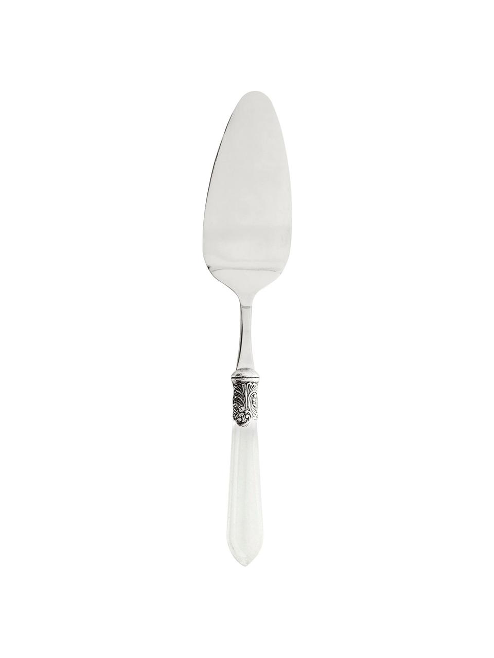 Pelle à gâteau acier inoxydable avec manche blanche Baroque, Acier, blanc