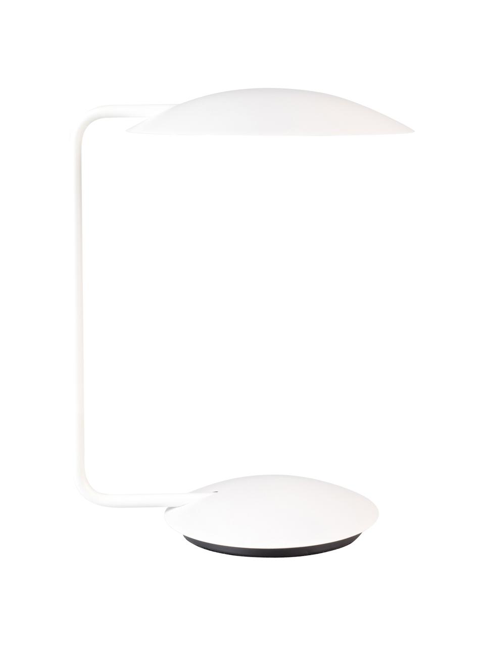 Lampada da tavolo bianca Pixie, Paralume: metallo verniciato a polv, Base della lampada: metallo verniciato a polv, Bianco, Larg. 25 x Alt. 39 cm