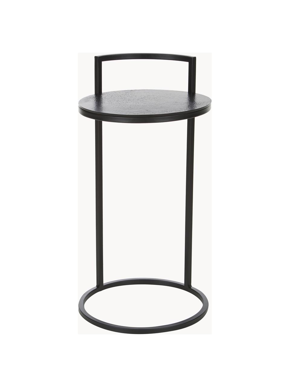 Kulatý odkládací stolek z kovu Circle, Černá, Ø 36 cm, V 66 cm