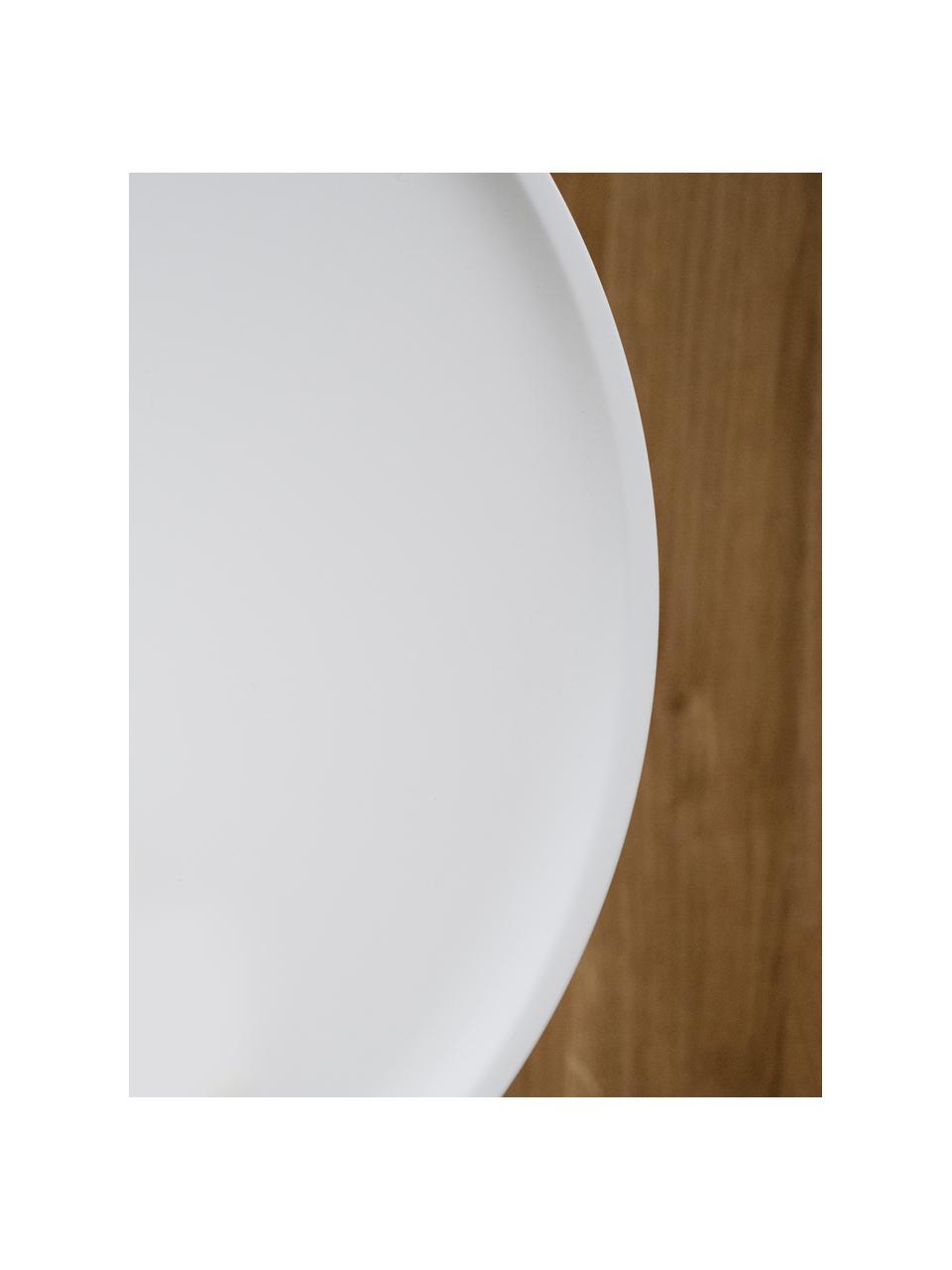 Couchtisch Daisy in Weiß, Tischplatte: Mitteldichte Holzfaserpla, Beine: Gummibaumholz, lackiert, Weiß, Ø 80 cm