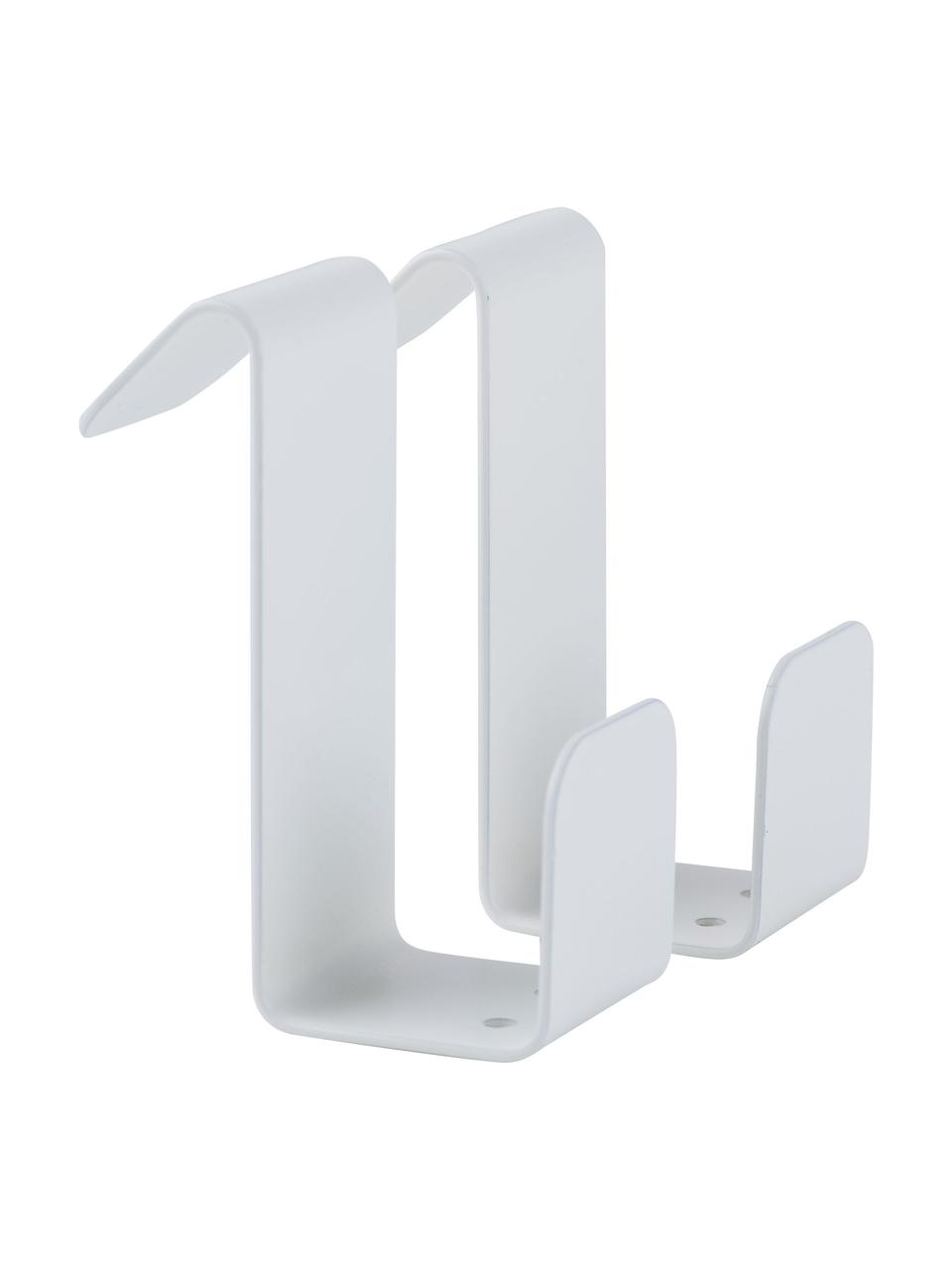 Ocelové háčky Flex, 2 ks, Potažená ocel, Bílá, Š 5 cm, V 6 cm