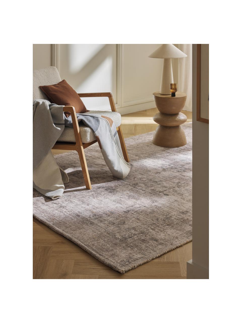 Kurzflor-Teppich Alisha, 63 % Jute, 37 % Polyester, Hellgrau, B 120 x L 180 cm (Grösse S)