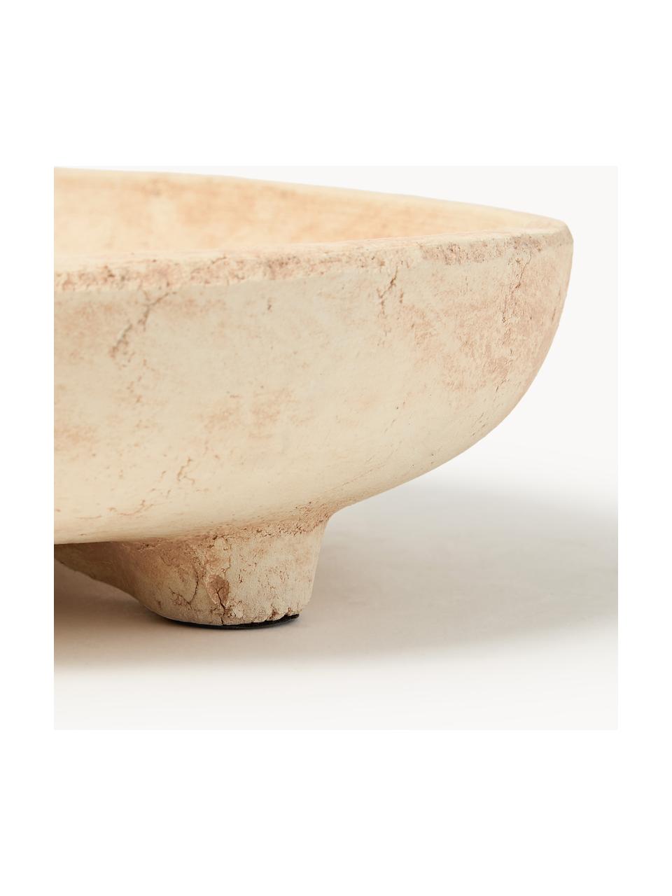 Coupe décorative en terracotta Kona, Terracotta, Blanc crème, terracotta, Ø 25 x haut. 7 cm