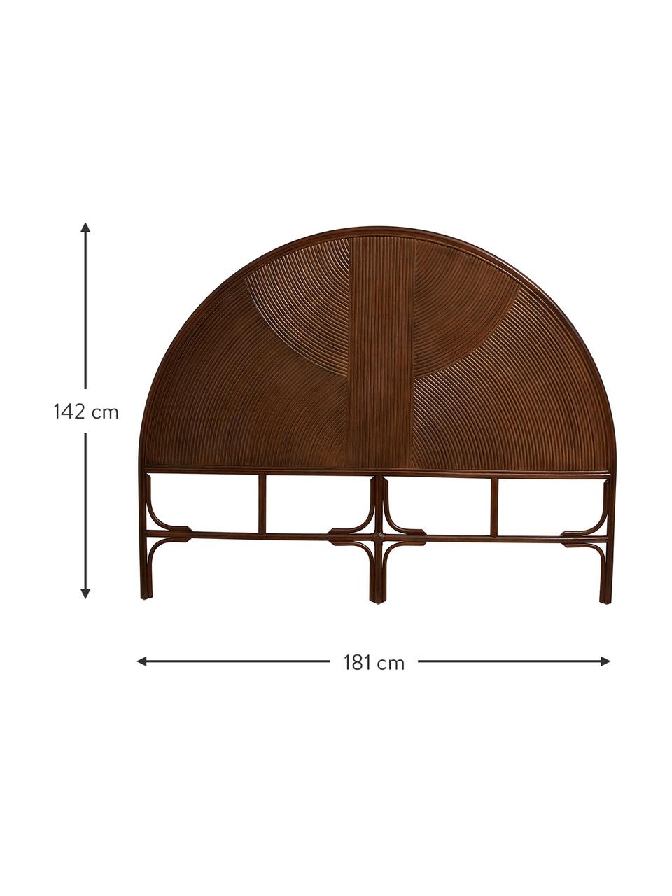 Ratanové čelo Tura, Ratan, Ratan, Š 181 cm, V 142 cm