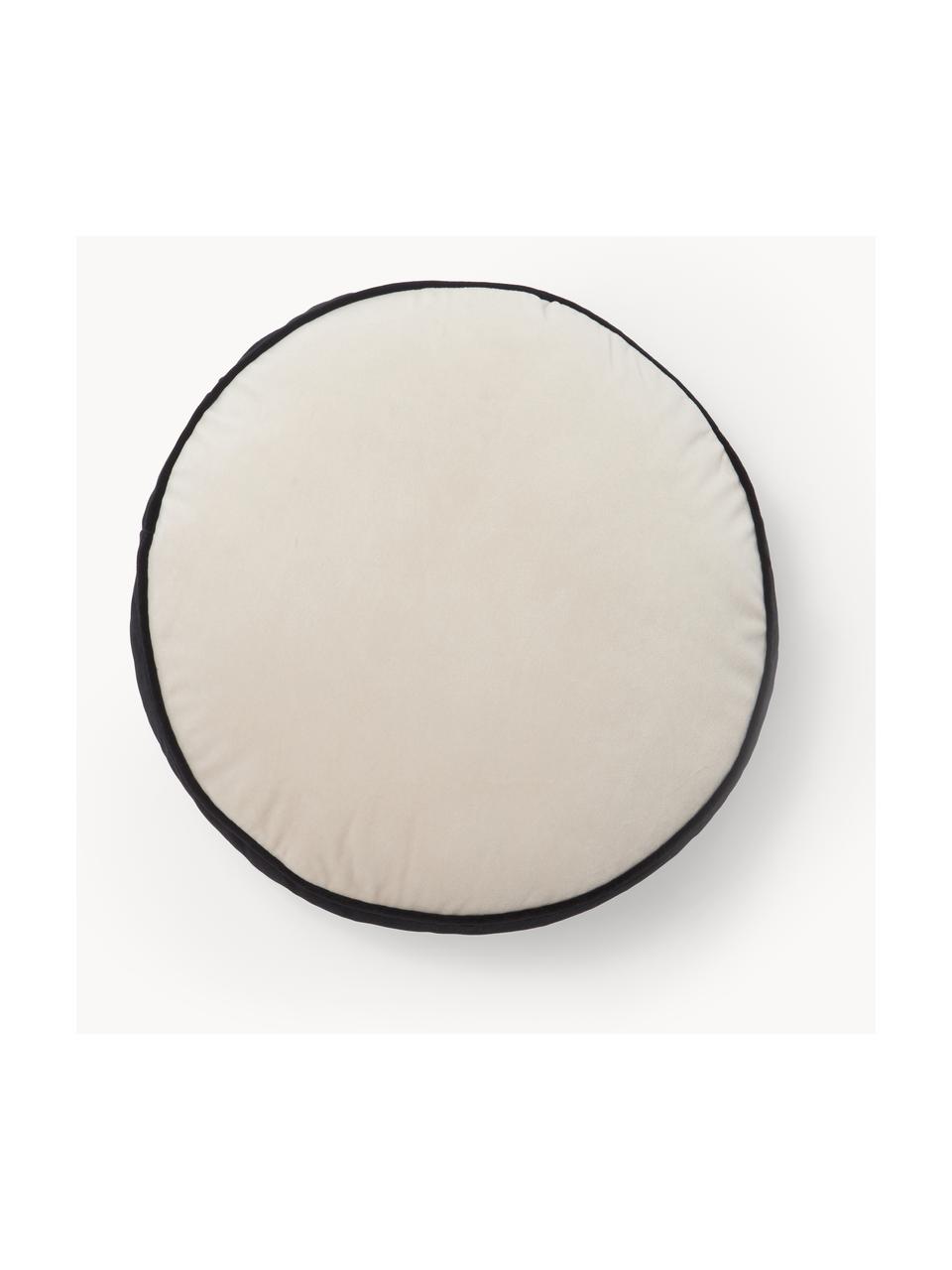 Coussin rond velours blanc ivoire/noir Dax, 100 % velours de polyester

Le matériau est certifié STANDARD 100 OEKO-TEX®, 21.HCN.72514, HOHENSTEIN HTTI, Beige, Ø 40 cm