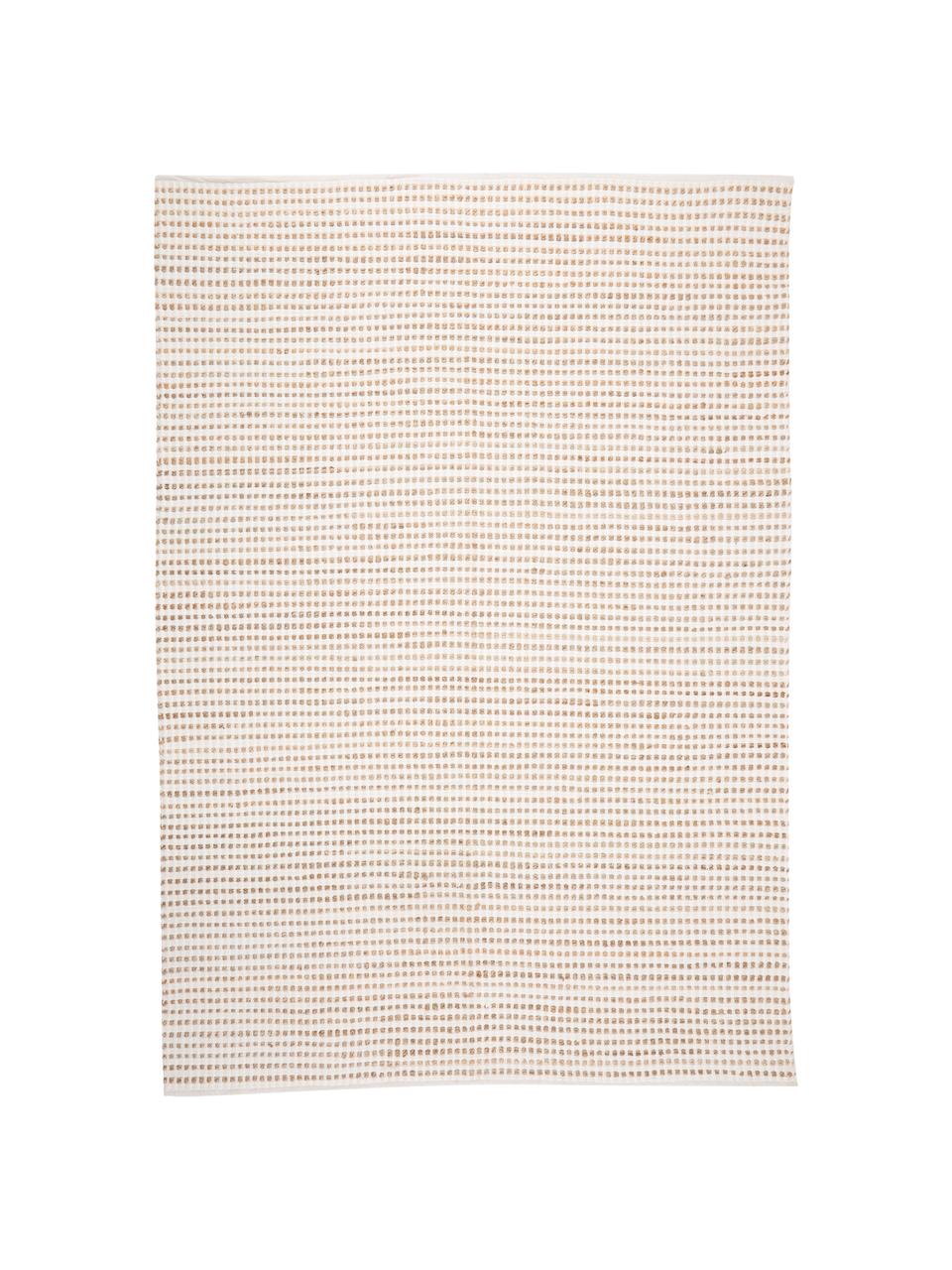 Teppich Fiesta aus Baumwolle/Jute, 55% Baumwolle, 45% Jute, Weiß, Beige, B 200 x L 300 cm (Größe L)