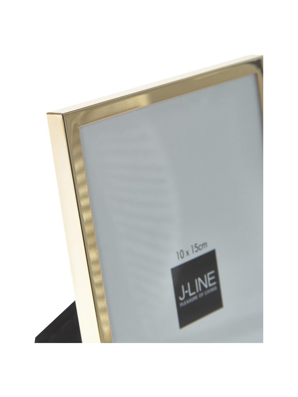Bilderrahmen Fine, Rahmen: Metall, beschichtet, Rückseite: Mitteldichte Holzfaserpla, Goldfarben, 10 x 15 cm