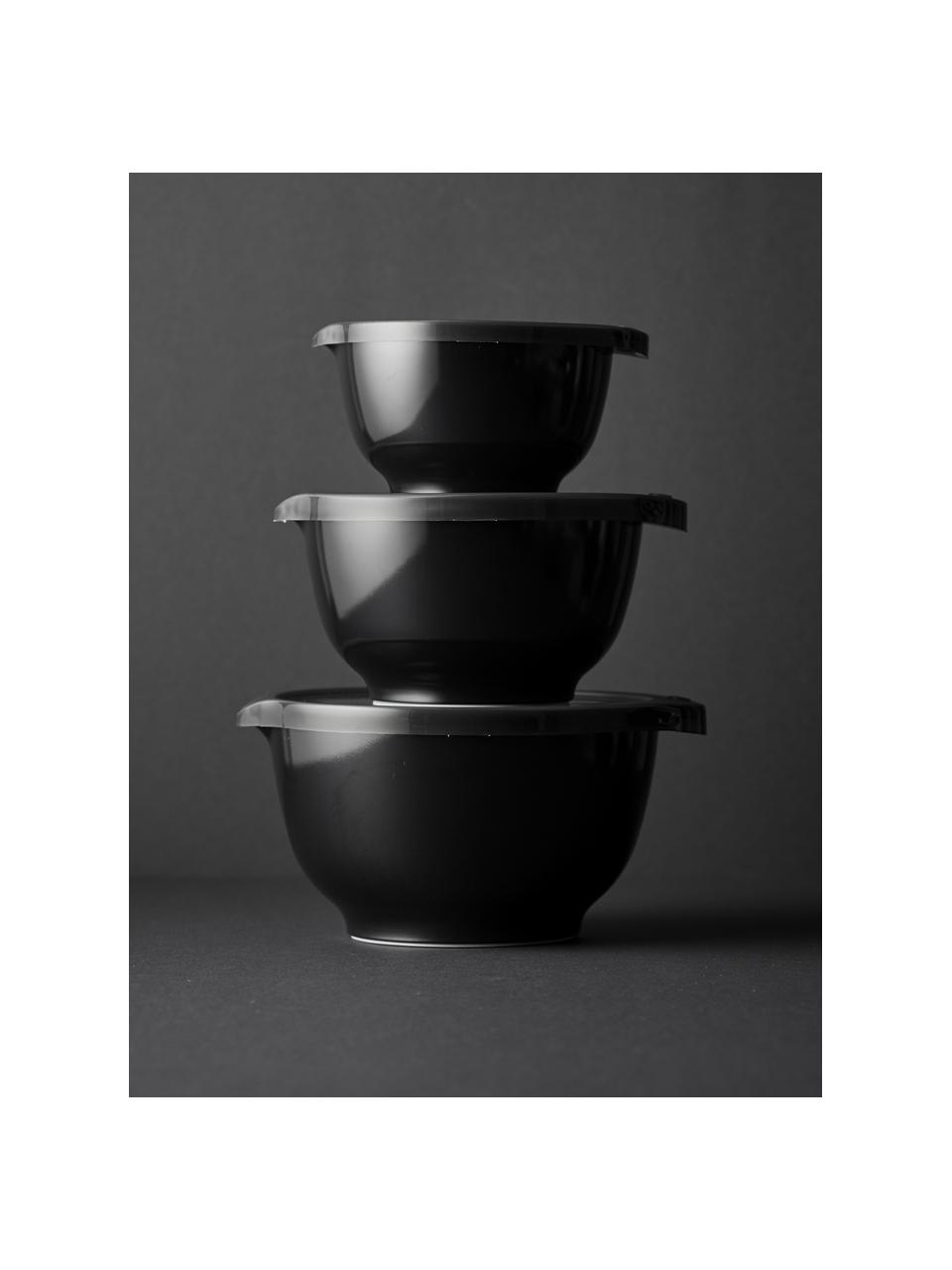 Schüssel Margrethe, verschiedene Größen, Melamin-Kunststoff, Schwarz, Ø 18 x H 13 cm