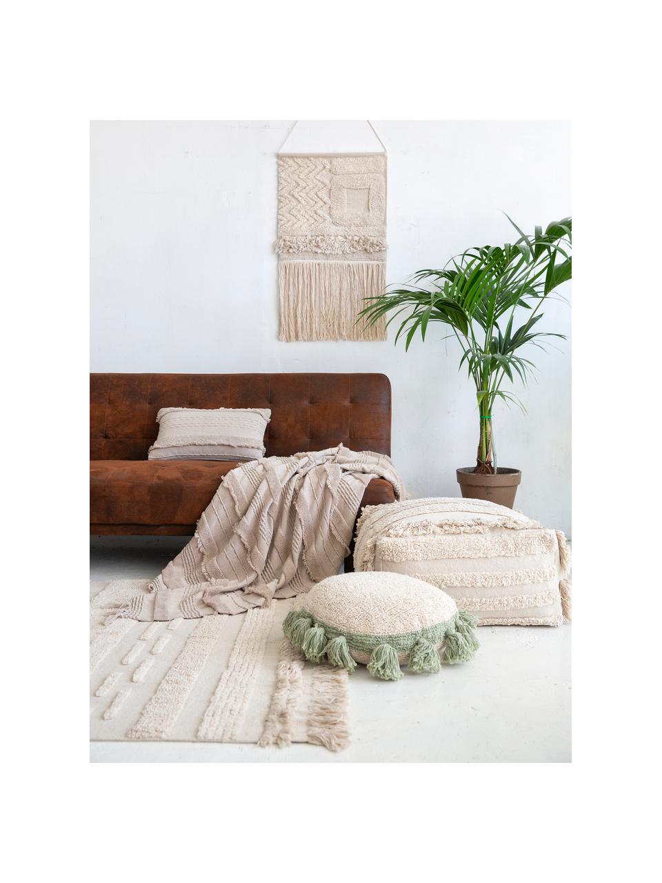 Teppich Air mit Hoch-Tief-Effekt, Flor: 97% recycelte Baumwolle, , Beige, B 140 x L 200 cm (Größe S)