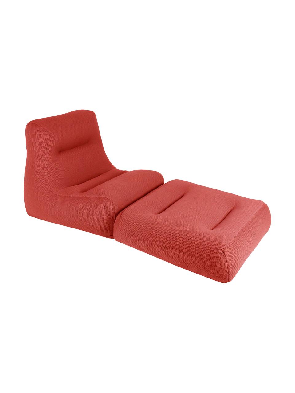Fauteuil lounge d'extérieur avec fonction chaise longue Sit Pool
, Rouge corail, larg. 75 x haut. 85 cm