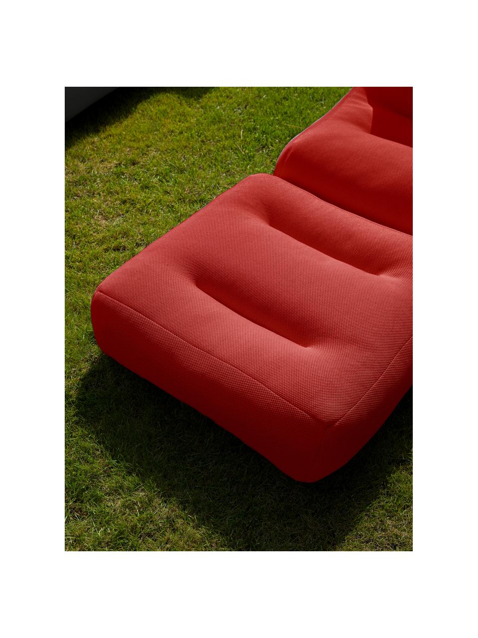 Sillón artesanal reclinable para exterior Pool, Tapizado: 70% PAN + 30% PES, imperm, Rojo coral, An 75 x Al 85 cm