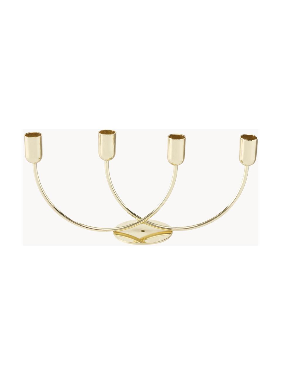 Chandelier Fungo, Acier, enduit, Doré, larg. 30 x haut. 14 cm