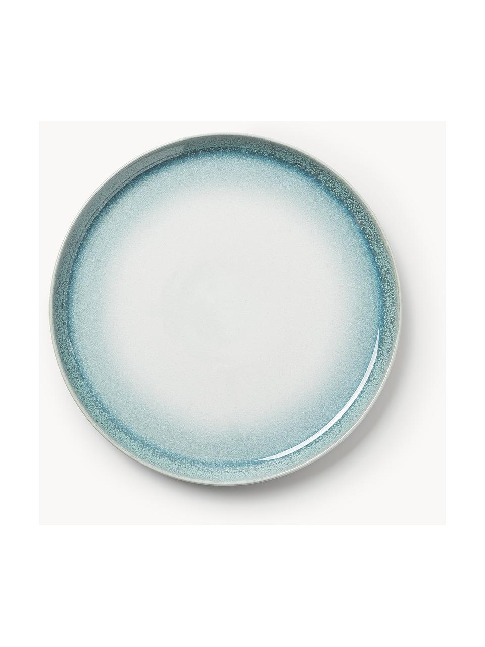 Plytké taniere Havana, 4 ks, Kamenina, glazúrovaná, Odtiene modrej, Ø 28 x V 3 cm