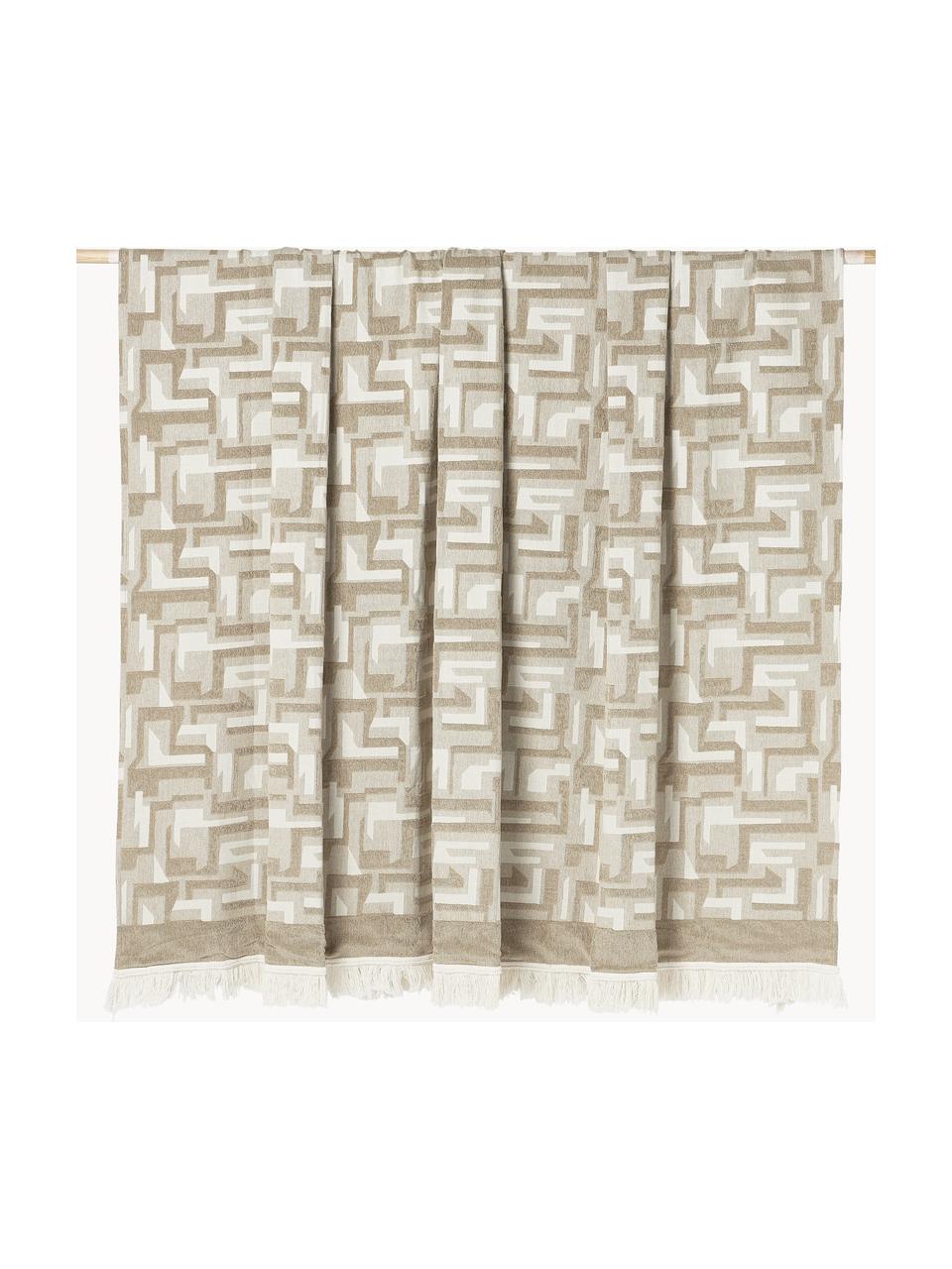 Copriletto jacquard con frange Fran, 55% cotone, 45% poliestere (ciniglia)

Il materiale utilizzato in questo prodotto è stato testato per sostanze nocive e certificato secondo STANDARD 100 by OEKO-TEX®, 6457CIT, CITEVE, Beige chiaro, bianco crema, Larg. 230 x Lung. 250 cm