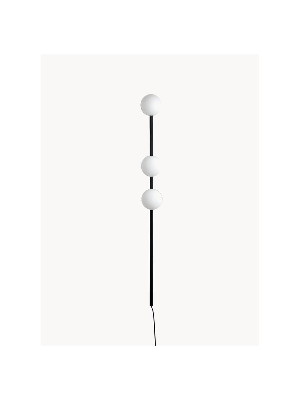 Nástenná lampa so zástrčkou Bar, Čierna, Š 12 x V 123 cm