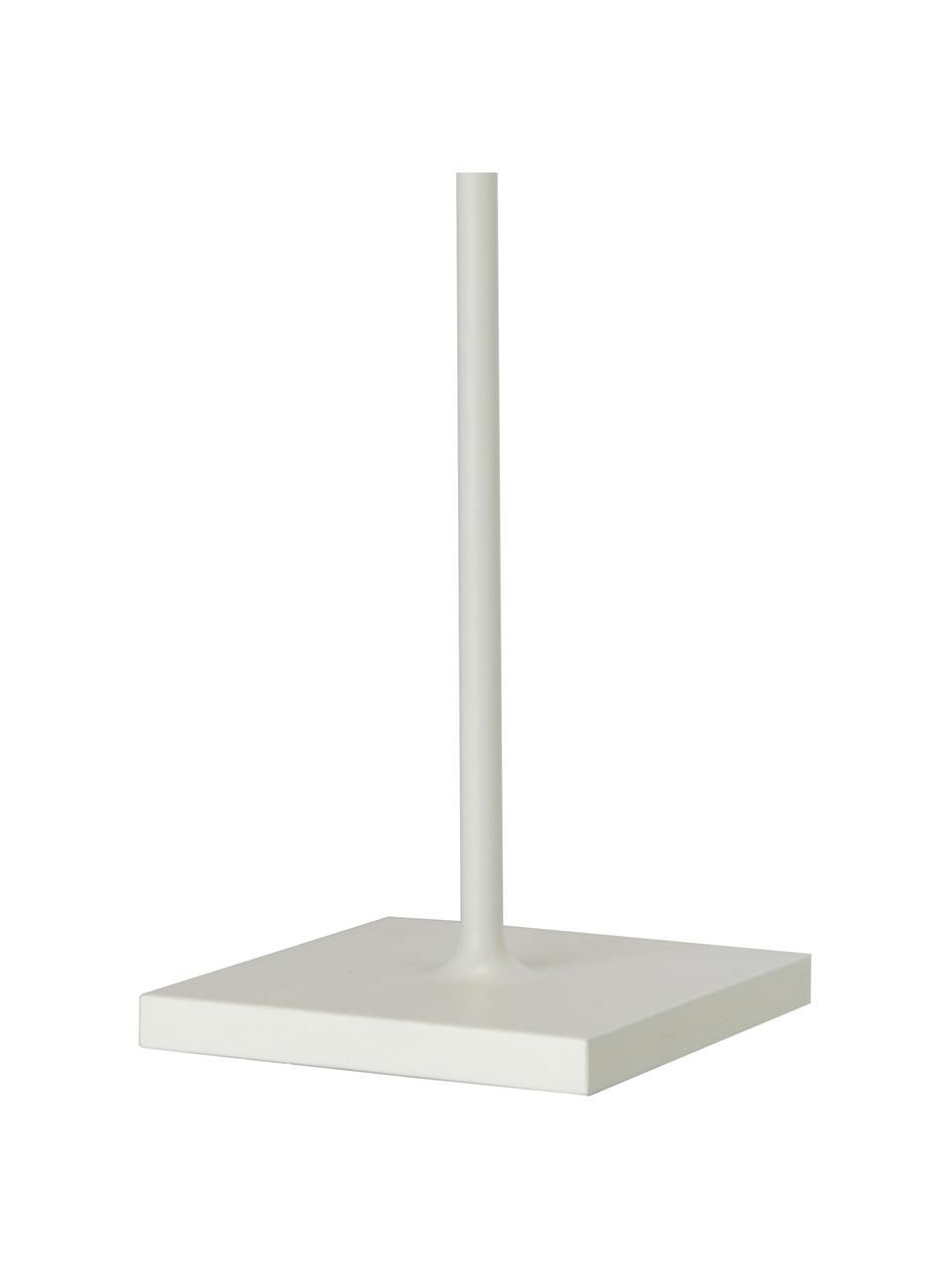 Lámpara de mesa LED regulable para exterior Trellia, portátil, Pantalla: aluminio pintado, Blanco, Ø 12 x Al 38 cm