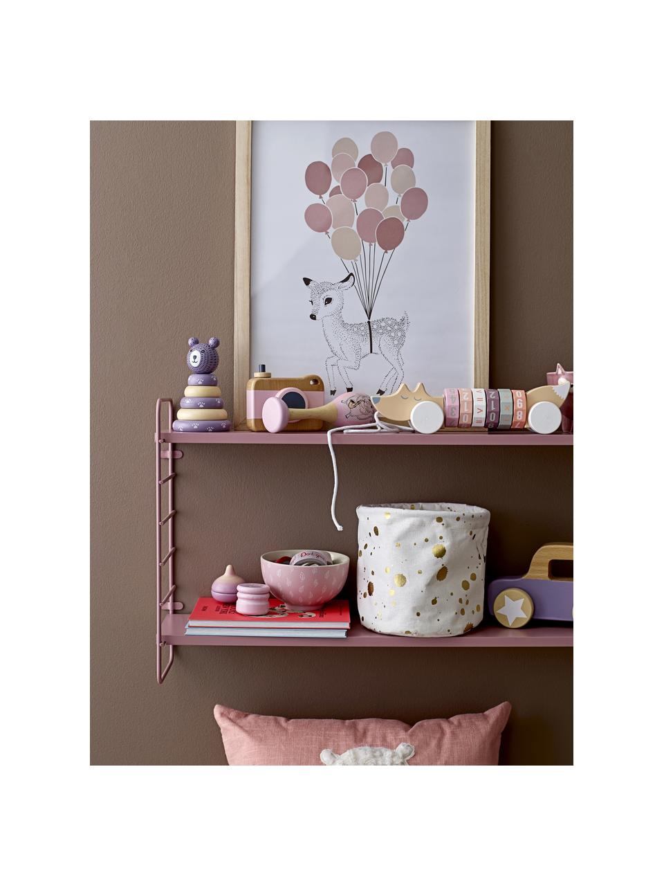 Estante de pared Kimi, Estantería: tablero de fibras de dens, Rosa, An 65 x Al 35 cm