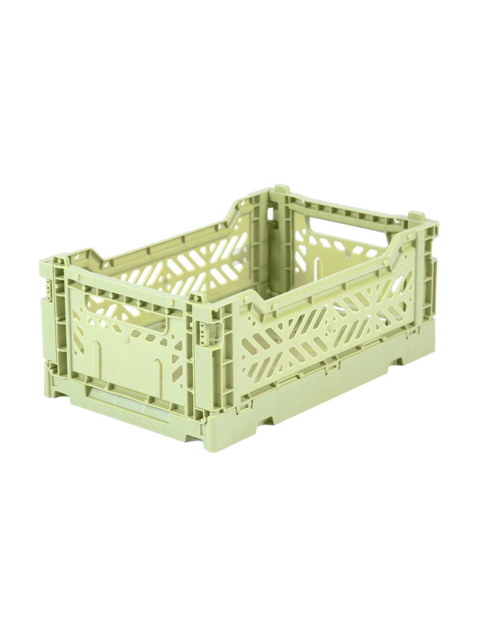 Caja plegable Melon, Plástico, Verde melón, An 27 x Al 11 cm