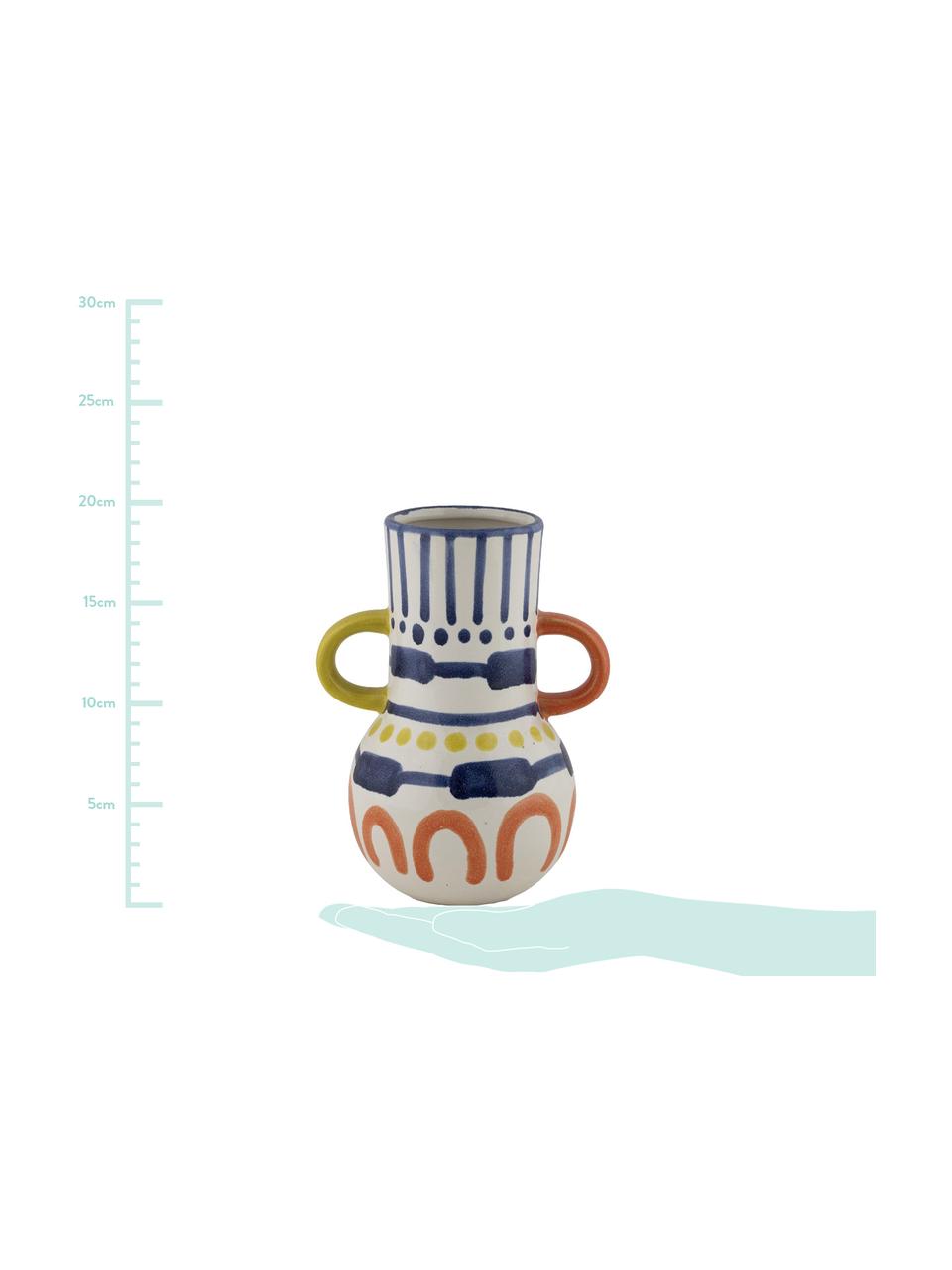 Vaso in ceramica dipinta Majorelle, Ceramica, Multicolore, Larg. 15 x Alt. 20 cm
