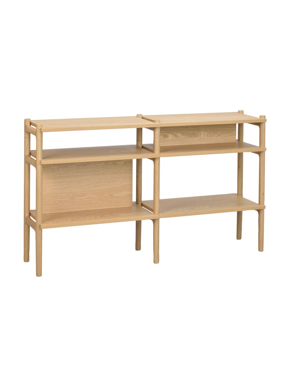 Regał z drewna dębowego Holton, Drewno dębowe, S 140 x W 81 cm