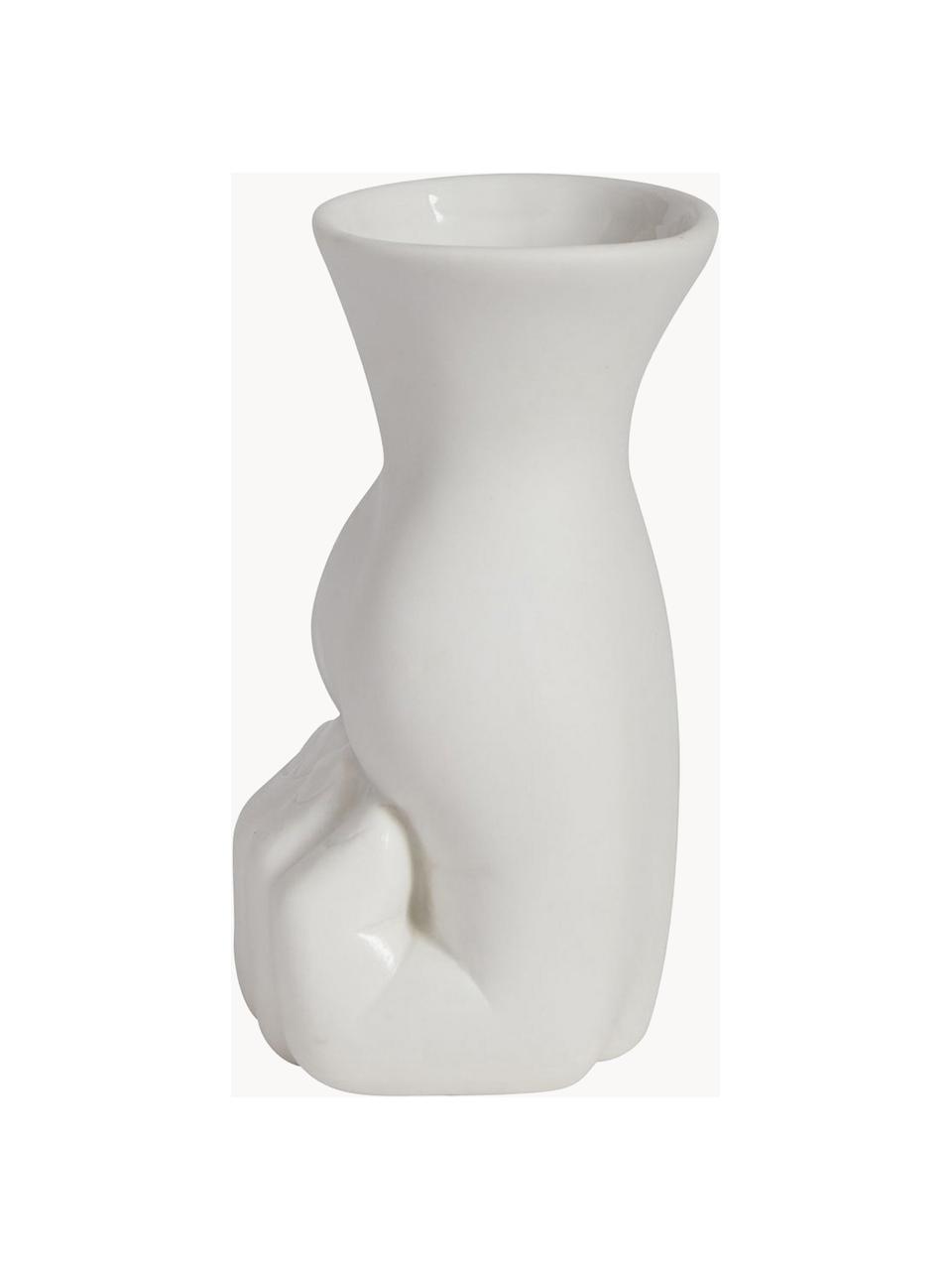 Porcelánová váza Marcel, V 15 cm, Porcelán, Biela, Š 11 x V 15 cm