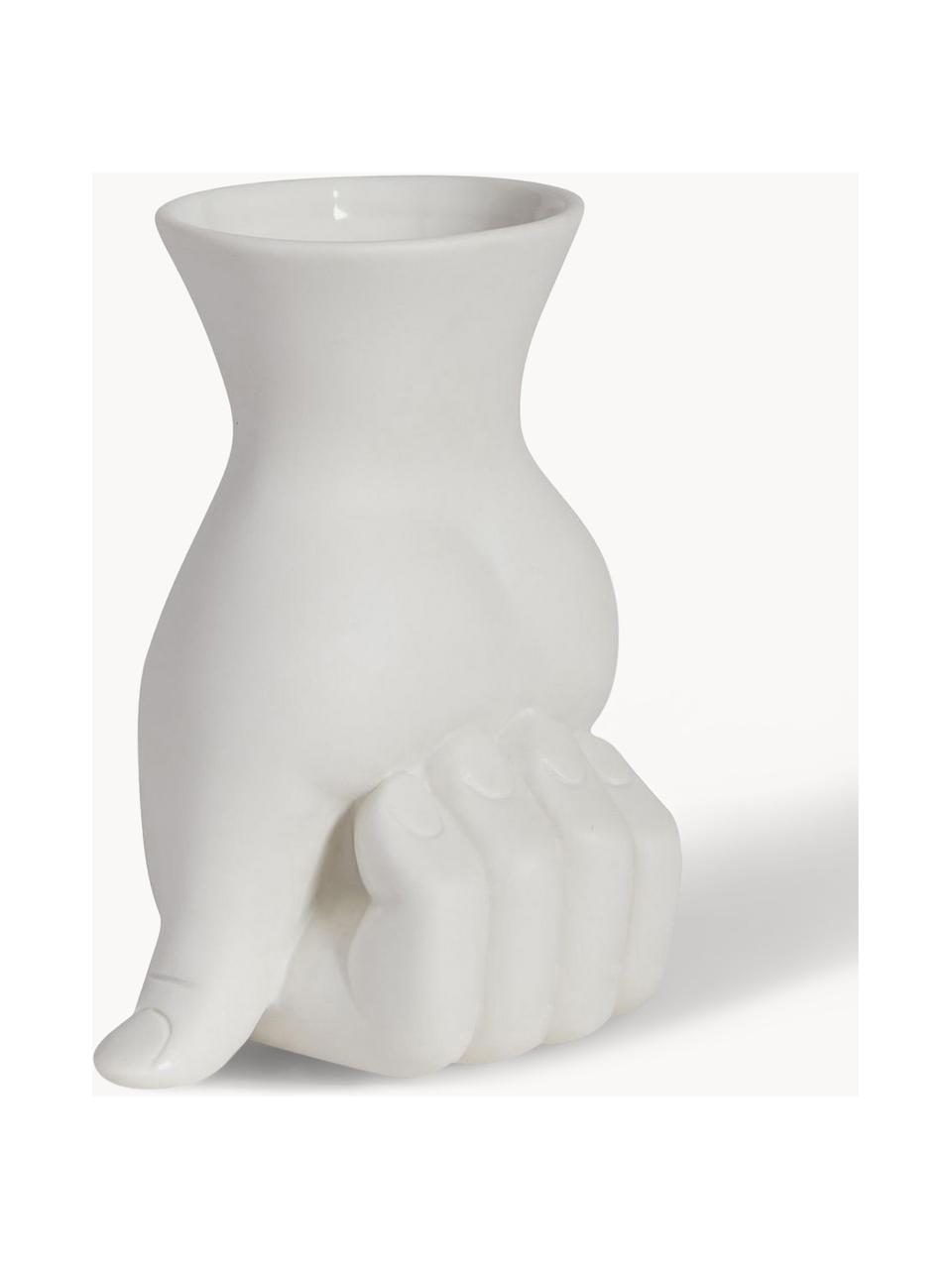 Malá porcelánová váza Marcel, Porcelán, Bílá, Š 11 cm, V 18 cm