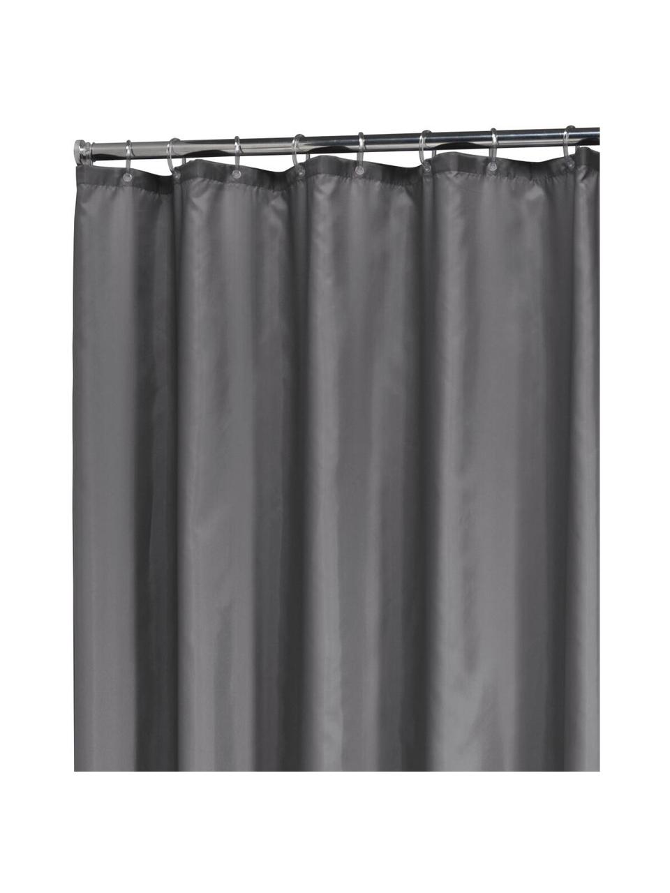 Cortina de baño Granada, 100% poliéster
Repelente al agua, no impermeable, Gris oscuro, An 180 x L 200