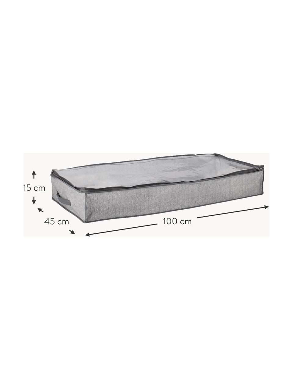 Úložný box Tidy, Umělé vlákno, Odstíny šedé, Š 100 cm, H 45 cm