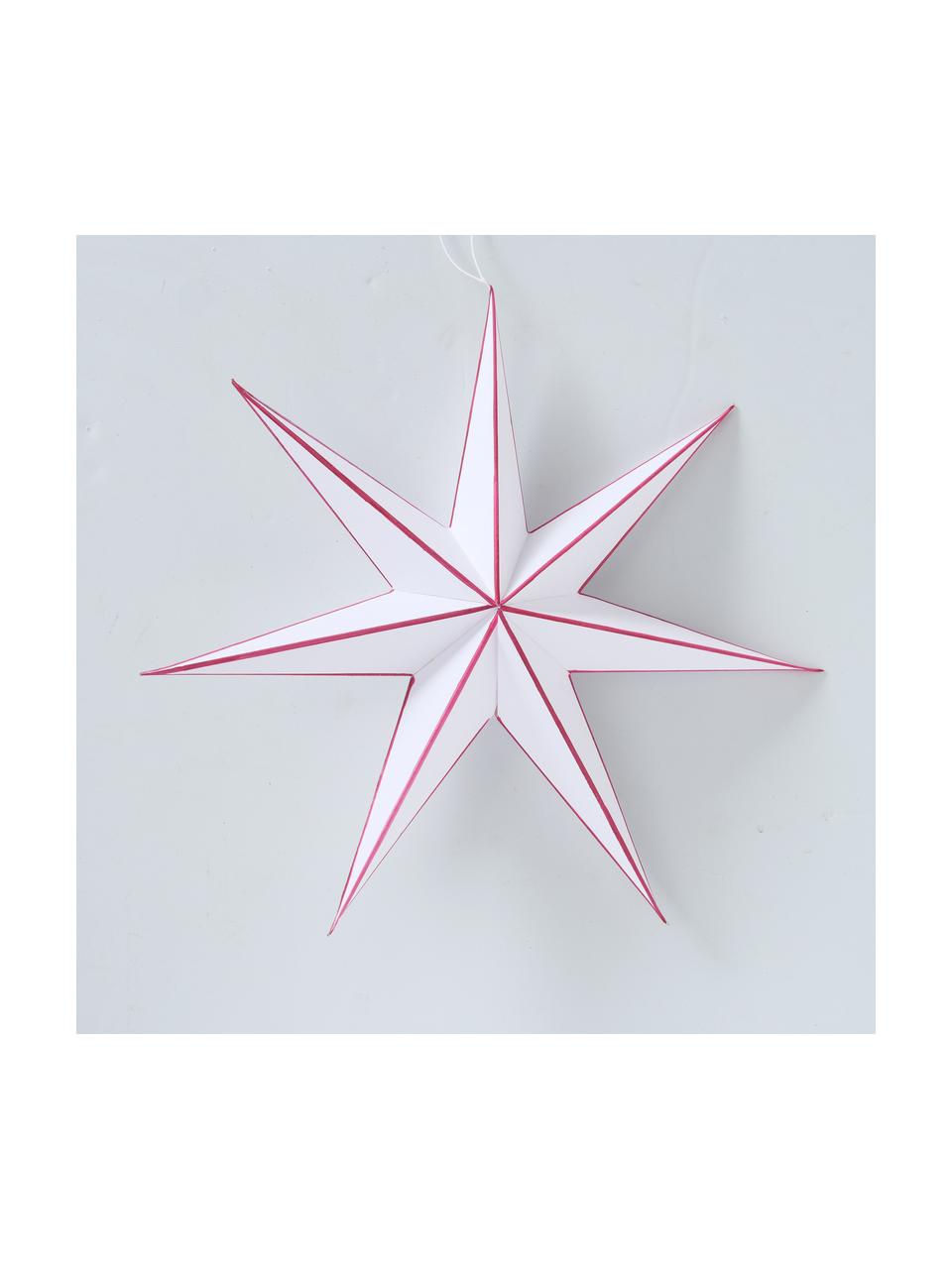 Gwiazda wisząca Favola, Papier, Biały, czerwony, Ø 40 x W 40 cm