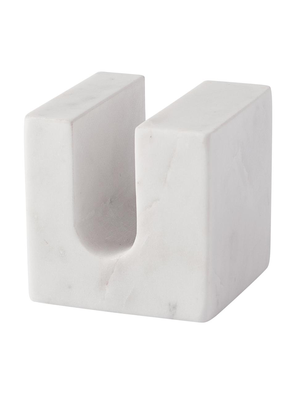 Mramorová dekorace Kai, Mramor, Bílá, mramorovaná, Š 9 cm, V 9 cm