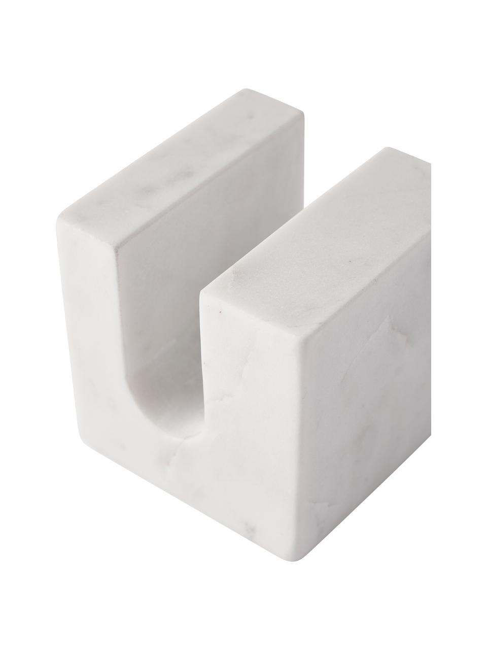 Objet déco en marbre Kai, Marbre, Blanc, marbré, larg. 9 x haut. 9 cm
