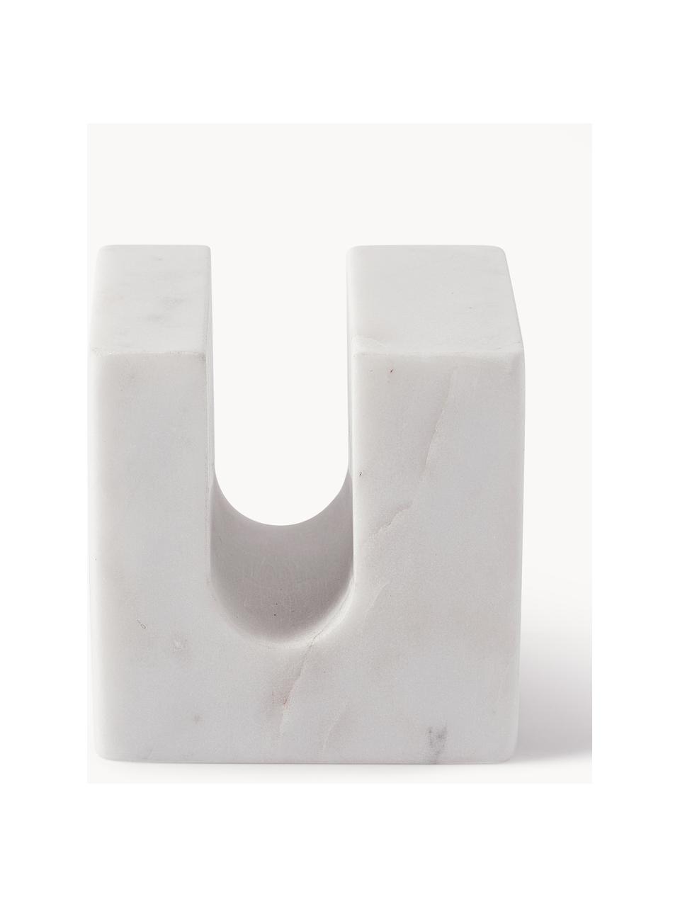 Dekoracja z marmuru Kai, Marmur, Biały, marmurowy, S 9 x W 9 cm