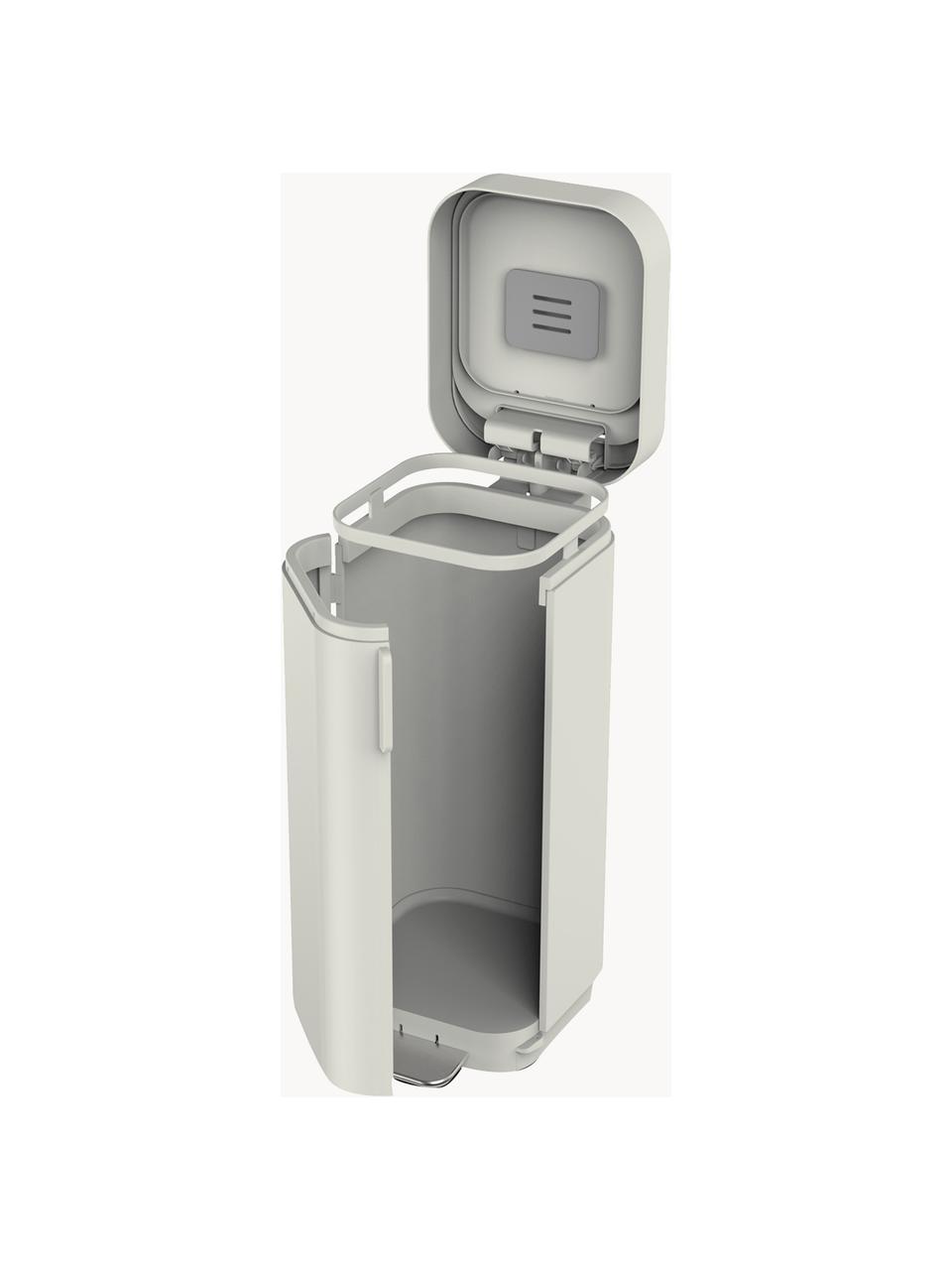 Papelera con tecnología airflow Porta, 40 L, Recipiente: plástico, Beige claro, An 28 x F 40 cm, 40 L