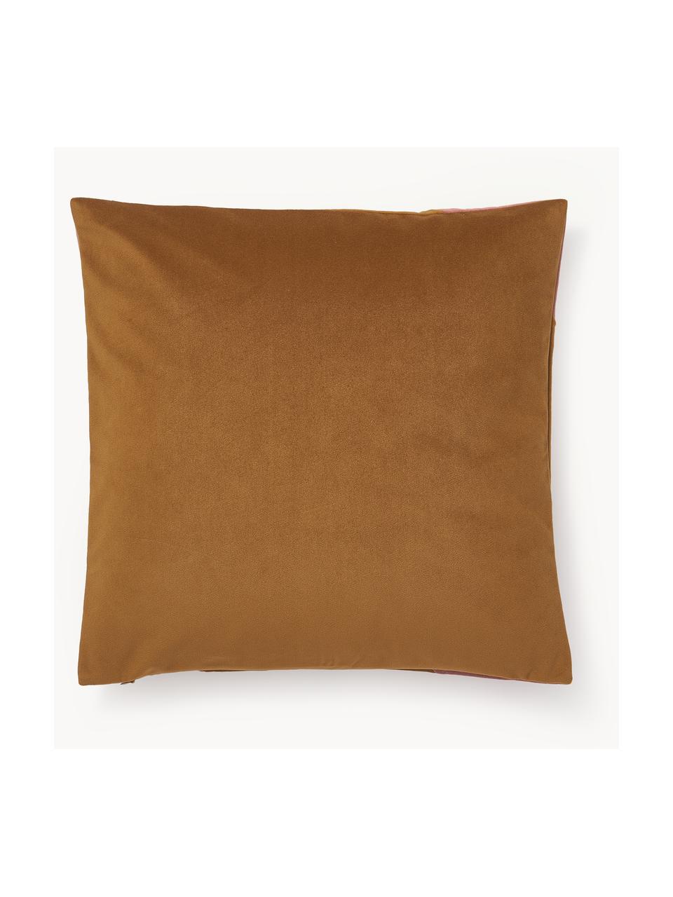 Housse de coussin en velours Lenia de Ines de Cominges, 100 % velours de polyester

Le matériau est certifié STANDARD 100 OEKO-TEX®, 21.HCN.72514, HOHENSTEIN HTTI, Vieux rose, brun caramel, larg. 45 x long. 45 cm