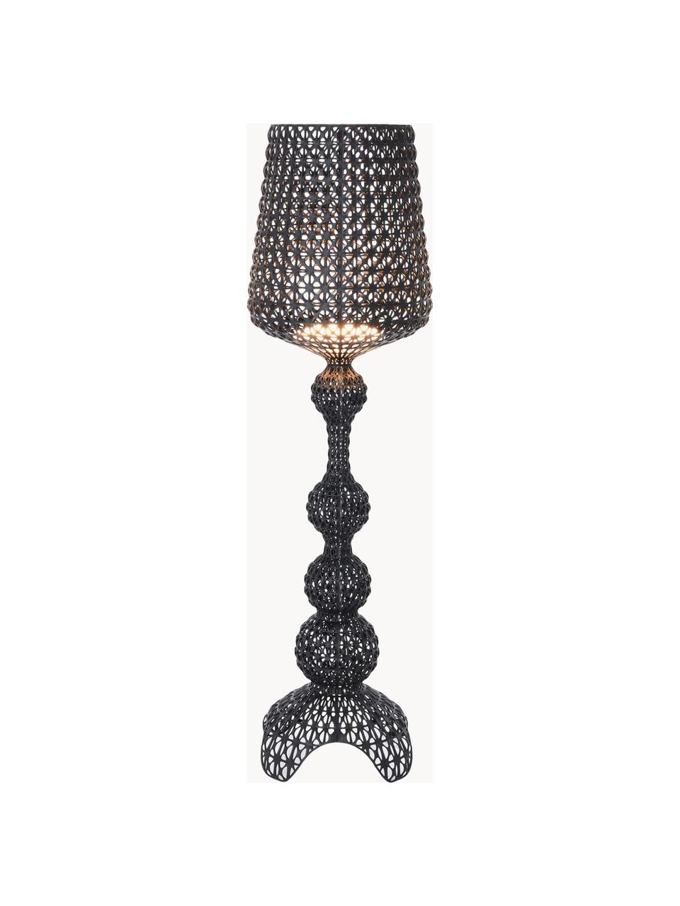 Lampa podłogowa LED z funkcją przyciemniania Kabuki, Tworzywo sztuczne, Czarny, W 166 cm