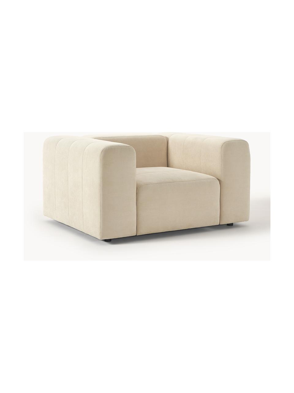 Sessel Lena, Bezug: Webstoff (88% Polyester, , Gestell: Kiefernholz, Schichtholz,, Beine: Kunststoff, Webstoff Hellbeige, B 134 x T 106 cm