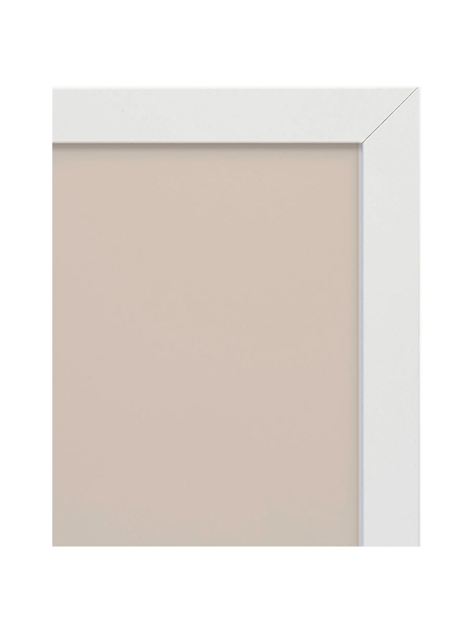 Impression numérique encadrée Lovely Rain, Blanc, beige clair, tons bruns, larg. 33 x haut. 43 cm