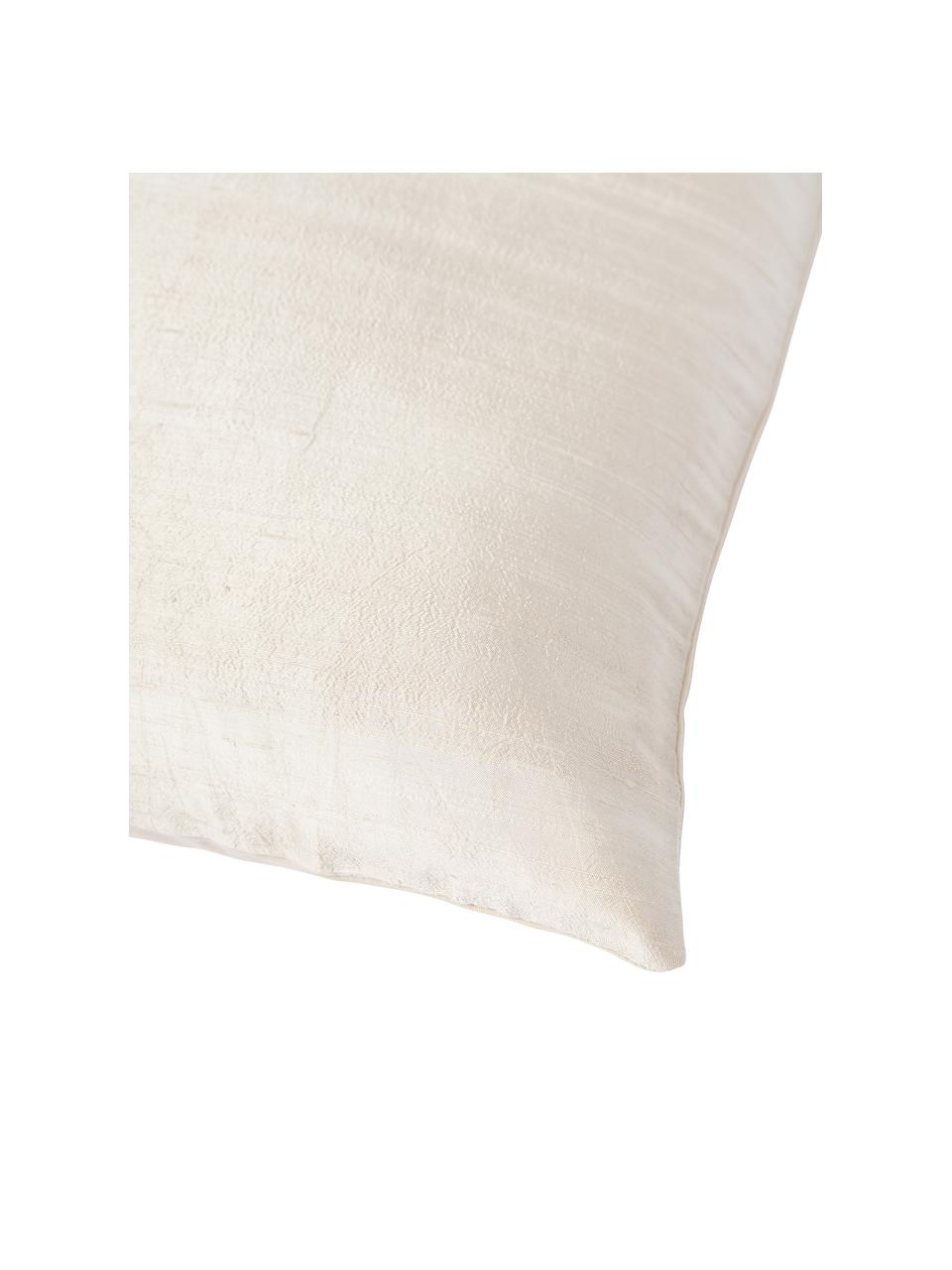 Povlak na polštář z hedvábí Aryane, Béžová, Š 45 cm, D 45 cm