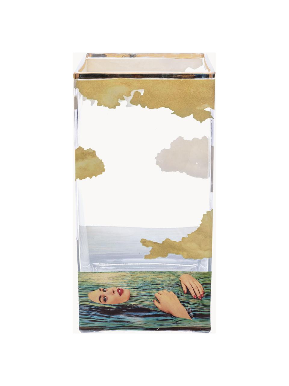 Sklenená váza Sea Girl, V 30 cm, Sea Girl, Š 15 x V 30 cm