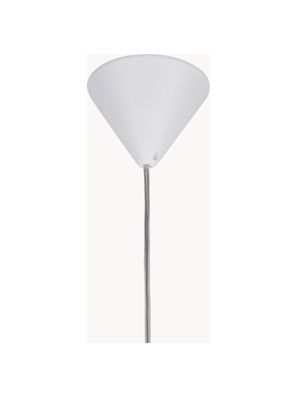 Petite suspension boule Cafe, Blanc, argenté, Ø 20 x haut. 33 cm