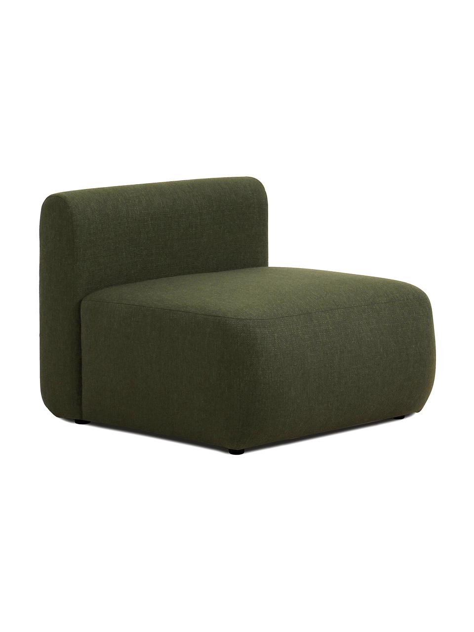 Chauffeuse pour canapé modulable vert Sofia, Tissu vert, larg. 86 x prof. 95 cm