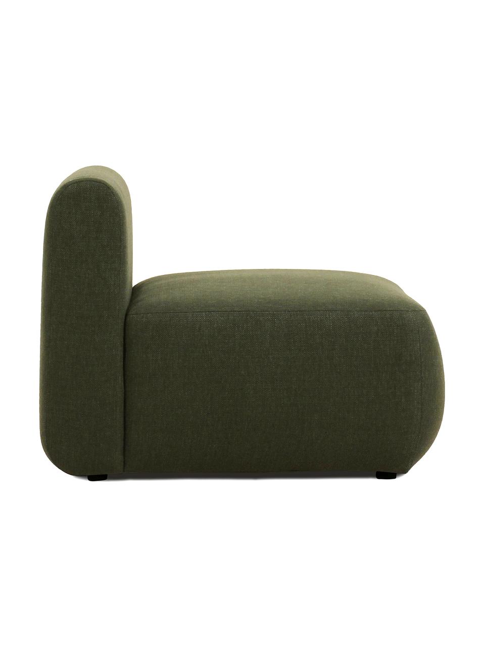 Chauffeuse pour canapé modulable vert Sofia, Tissu vert, larg. 86 x prof. 95 cm