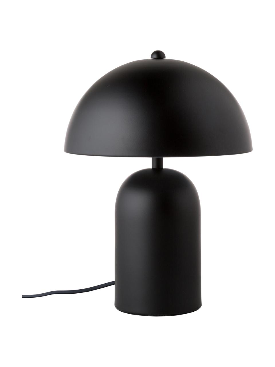 Lampada da tavolo retrò Walter, Paralume: metallo, Base della lampada: metallo, Nero opaco, Ø 25 x Alt. 33 cm