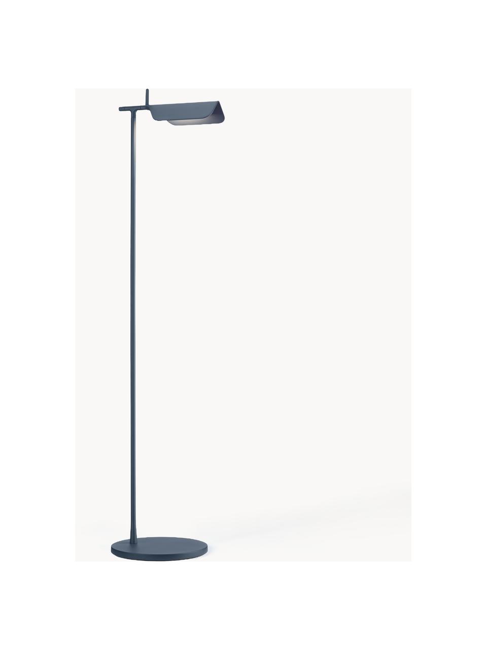 Petite liseuse LED Tab, intensité variable, Gris-bleu, haut. 110 cm