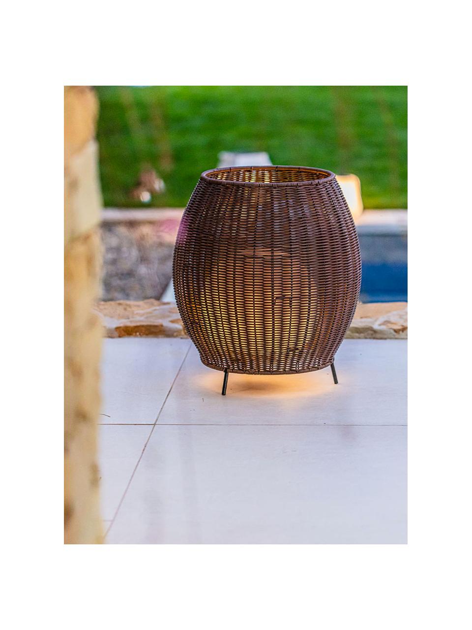 Lampe de jardin LED mobile Cocoon, intensité lumineuse variable, Brun, blanc, Ø 38 x haut. 44 cm