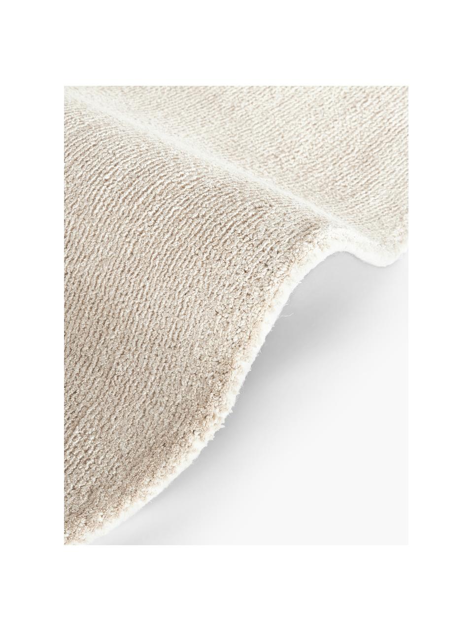 Okrągły ręcznie tkany dywan z krótkim włosiem Ainsley, 60% poliester z certyfikatem GRS
40% wełna, Beżowy, Ø 120 cm (Rozmiar S)