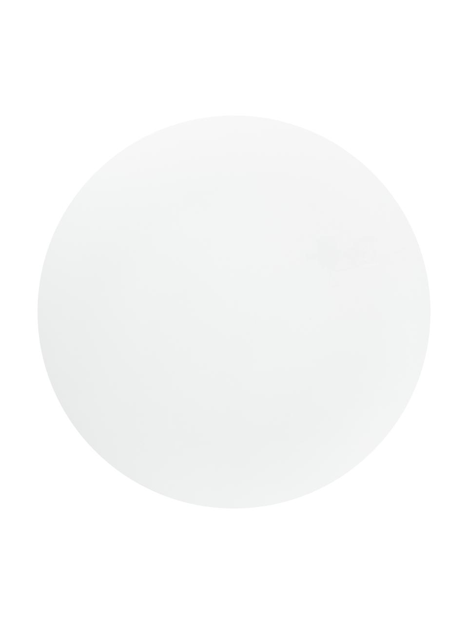 Table ronde blanc poli Colette, MDF (panneau en fibres de bois à densité moyenne), enduit, Blanc, Ø 90 x haut. 72 cm